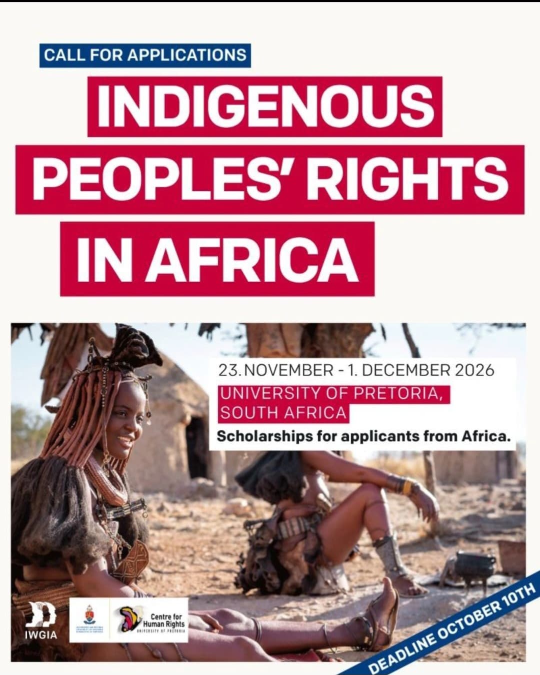 Indigenous Peoples’ Rights Course 2026 at University of Pretoria: Scholarships, Eligibility and How to Apply