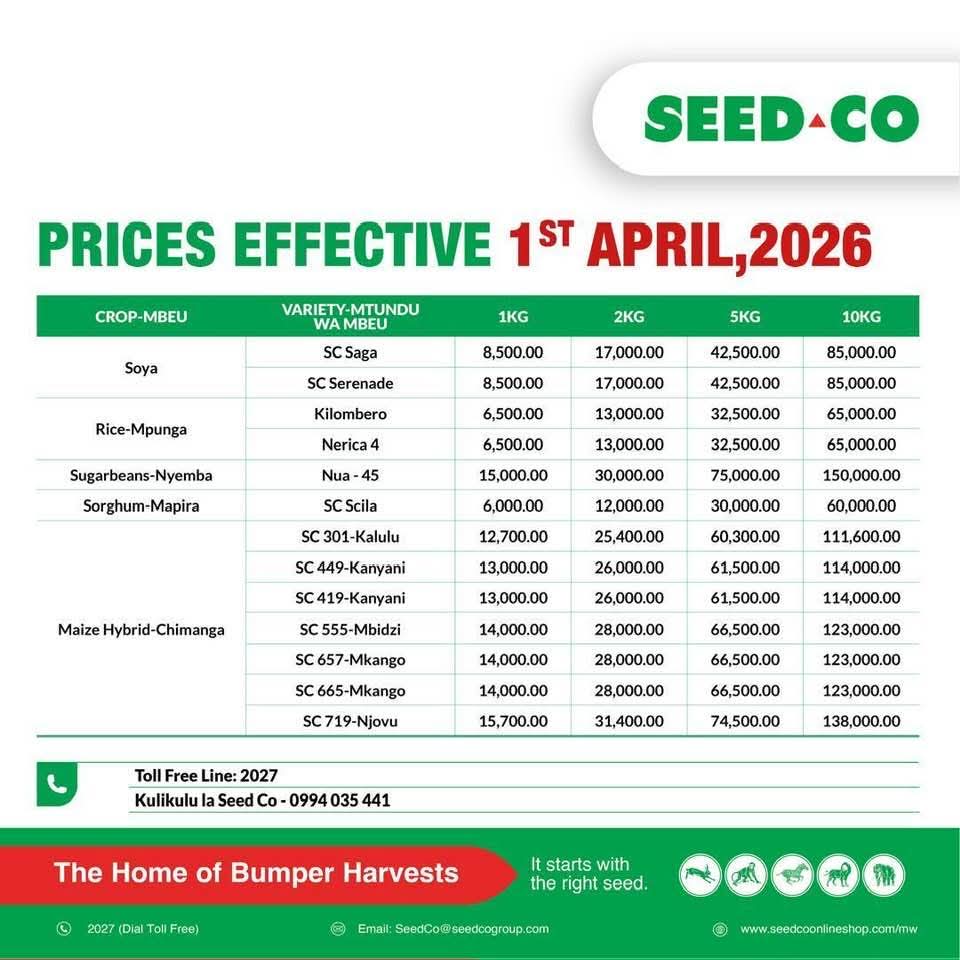 Seed Co Prepayment Information Pack – Effective 1st April 2026