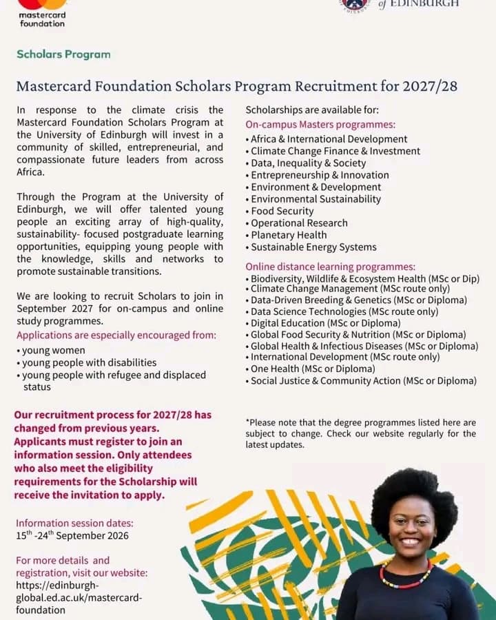 EDINBURGH SCHOLARSHIPS 2027/28